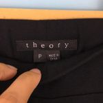 Theory  Faux Leather Moto Black Leggings Size Small Photo 4