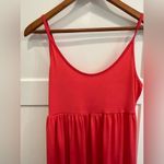 Hot pink / coral bohemian Maxi Dress women Large Photo 1