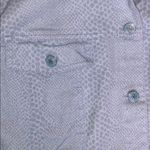 Denim & Co . Size 1X Blue Cobra Snakeskin Print Button Front Jean Jacket Photo 5