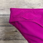 Skye Raspberry Purple Velveteen Polka Dot Push Up Halter Shirred Hipster Bikini Photo 7