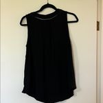 Allie Rose Elegant Black Sleeveless Top Photo 4