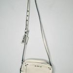 BOSS White Zipper Up Zip Pockets Adjustable Strap Handbag Crossbody Bag Photo 2