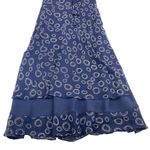 Talbots 100% Silk Midi Dress Blue Short Sleeve Side Zip Sheath Women's Size 2 Photo 5