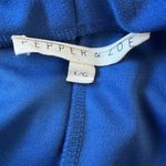 Pepper & Zoe Royal Blue 3/4 Sleeve Open Front Lightweight Cardigan Size L Photo 4