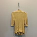 Anthropologie Moth Open Gold Cardigan Sweater Photo 5