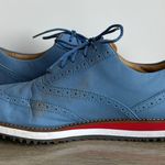 FootJoy Women's Sport Retro Blue Faux Leather Golf Shoes Size 8.5 Photo 5