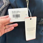 JJ's House JJ’s House Dark Navy Evening Gown Size 8 Beaded Sleeve Floor Length Formal Dress Photo 8