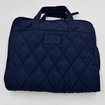 Vera Bradley Navy Blue Quilted Hanging Travel Organizer Toiletries Cosmetic Bag Photo 0