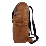 Jack Georges Inc Voyager Collection Honey Leather Convertible Backpack Crossbody Brown Photo 3