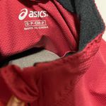 ASICS  Womens Small Red Full ZIP Light Jacket Photo 4