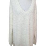 Jessica Simpson Cream Oversized Sweater with Open Back Size Large Photo 0