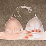 Aerie peach tye dye bathing suit top, size small Photo 0