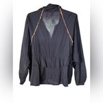 Free People Black Utility Jacket with Pink Accents Photo 2