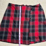 Wild Fable Red and Black Plaid Skirt Photo 7