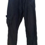 Aerie  medium black cargo draw string pants see pictures for flaws Photo 0