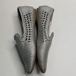 Birdies  The Starling Silver Woven Slip On Vegan Leather Loafers S-002 Sz 12 Photo 4