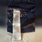 Avenue NAVY Jacquard Tankini Swim Top, Size:US 14W Blue Photo 5