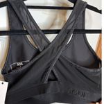 SoulCycle Soul NEW Black Diamond Cut Sports Bra V Neck Criss Cross Back Medium Photo 1