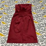 White House | Black Market  Burgundy Strapless Dress EUC Size 2 Photo 5