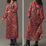 Farm Rio Garden Party Pleated Drop-Waist Maxi Dress, Size XS Photo 1