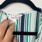 Pink Rose  Women's Short‎ Sleeve Striped Blouse Sz S Photo 1