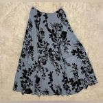 Reformation NWOT  Zoe Side Slit Midi Skirt Beatriz Blue Black Floral French Sz 2 Photo 5