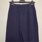 St. John  Collection Santana Navy Wide Leg Knit Pants Pull On Trousers Women’s 6 Photo 5