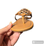 Tory Burch  Metal Miller Calf Leather Sandals in Rose Gold/ Tan Size: 6.5 Photo 2