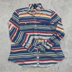 CHAPS Vintage  Multicolor Striped Collared Button Down Shirt Rodeo western Photo 0