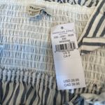 American Eagle NWT AE Tie-Front Babydoll Blouse Blue/White Stripe. Sweetheart Neck Sleeveless S Photo 6