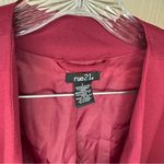 Rue 21 Women's Red Open Front Jacket with Zippers by Size Large Photo 1