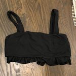 Flounce Bikini Top Black Size L Photo 0