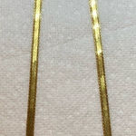 2 New 16” Gold and Silver Bronze Herringbone Necklaces Photo 0