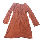 Roxy Nothing Compares Dress Keyhole Long Flare Sleeves Photo 4