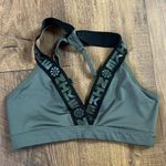 Nike  Logo Dri-Fit Sports Bra Olive Green Size Medium Photo 0