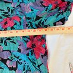 ⨠St. Angelina Silk Tropical Floral Button Down Blouse M Red Size M Photo 2