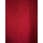 Michael Kors  Metallic Red Sweater Shimmer Size Small Holiday Office Sparkle Photo 2