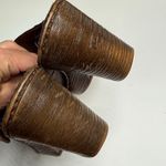 Born Womens Wenonah Platform Brown Leather Buckle Studded Mule Clogs S Photo 6