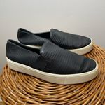 Vince  Women's Slip-On‎ Loafers Shoes Size 6.5 Leather Black Snake Print Photo 1