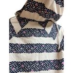 Lilly Pulitzer Lola Hoodie Bright Navy Out of Line Print Small Photo 7