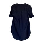 Anthropologie  Zoa New York Navy Blue Shirt Collared Office Professional Size XS Photo 1