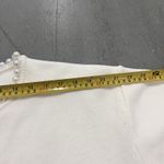 Commense Women's Pearl Trim Cropped Cardigan Sweater White XL Elegant Open Front Photo 7