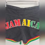 Jamaica y2k 90s 2000s boho retro festival concert Women's Shorts Small Black Photo 4