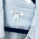 Susina pinstripe tie waist split skirt /coverup Size M Photo 6