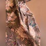 ZARA a gray floral tie dress from 's Basic Collection in S. The dress features Photo 13