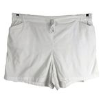 Lane Bryant Plus Size 26 28 Shorts White Elastic Waist Drawstring High Rise 1569 Photo 0