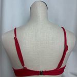 Women’s Elegant Red swim top with padding underwire gold accents NWOT Medium Photo 4