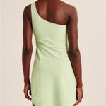 Abercrombie & Fitch One-Shoulder Travelers Mini Dress skort Light Green Size XS Photo 2