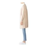 Elliatt Beige Vivid Powder Knit Open Front Long Line Knit Cardigan Sweater S Photo 3
