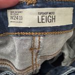 Topshop  Moto Leigh Jeans Womens Size 24 Ripped Frayed Hem Skinny Denim Photo 4